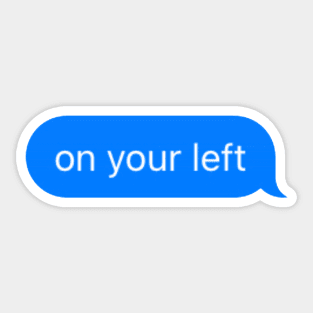 Left quote Sticker